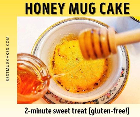 Honey Mug Cake, Healthy Microwave Meals, Healthy Chocolate Mug Cake, Paleo Mug Cake, Low Carb Mug Cakes, Gluten Free Mug Cake, Keto Mug Bread, Easy Microwave Recipes, Quick And Easy Sweet Treats