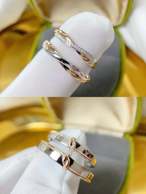 Ring For Wedding Couple, Engagement Rings For Women In Gold, Engagement Rings Types Chart, Wedding Ring Combinations, Unique Couple Rings Wedding Gold, Couple Wedding Rings Unique, Couple Rings Gold Engagement Unique, Marriage Rings Couple Unique, Couple Rings Design Unique