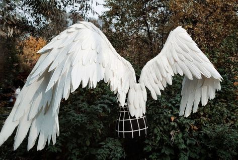 Venti Wings, Fallen Angel Cosplay, Maleficent Crow, Fallen Angel Costume, Persona 5 Cosplay, Cosplay Wings, Angel Costume, White Wings, Costume Collection