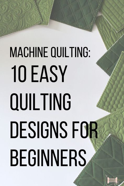 Free Motion Quilt Designs For Beginners, Free Motion Machine Quilting, Freestyle Quilting Patterns, Free Machine Quilting Designs, Machine Quilting Over Applique, Free Motion Patterns For Beginners, Machine Quilting Tips And Tricks, Simple Machine Quilting Designs For Beginners, Quilting Templates For Beginners