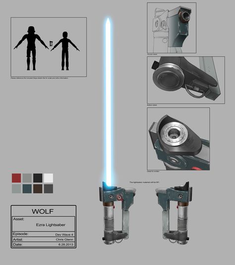 Path of the Jedi Concept Art Gallery | Ezra's lightsaber... Ezra Lightsaber, Lightsaber Concept, Jedi Concept Art, Armadura Ninja, Lightsaber Design, Concept Art Gallery, Sabre Laser, Lightsaber Hilt, Arte Nerd