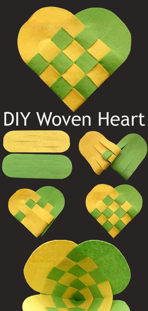 Scandinavian Woven Heart Pattern & Tutorial Woven Heart, Sew Projects, Heart Paper, Pattern Tutorial, Paper Hearts, Paper Pattern, Kids Fun, Heart Pattern, Sewing Room