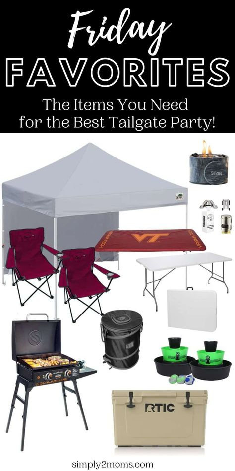 Tailgating Must Haves, Ultimate Tailgate Setup, Tailgate Essentials Football Season, Tailgate Setup Ideas Football, Tailgate Setup Ideas, Tailgating Hacks, Tailgating Setup, Tailgating Essentials, College Football Tailgate