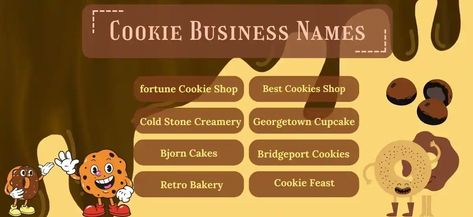 I’m a passionate baker and entrepreneur, and I’m looking to start my own cookie business. I want to create a brand that is both memorable and catchy, so I’ve been brainstorming some potential names. Here are a few of my ideas: I’m excited to start my cookie business and can’t wait to see which name ... Read more The post Cookie Business Names that Will Leave Your Customers Craving for More appeared first on Good Name. Cookie Business Names, Georgetown Cupcakes, Cold Stone Creamery, Cookie Business, Create A Brand, Fortune Cookie, Creating A Brand, Cool Names, Business Names