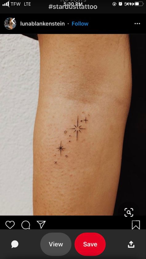 Minimal Stars Tattoo, Matching Sparkle Tattoo, Little Star Tattoo Simple, Sparkle Fine Line Tattoo, Sparkle Stars Tattoo, Rib Star Tattoo, Sparkle Tattoo Wrist, Sparkle Tattoo Placement, Dainty Sparkle Tattoo