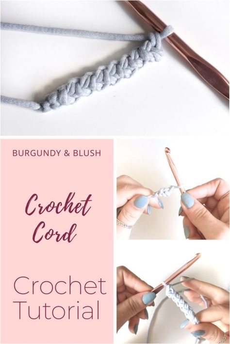 Crochet Glasses Cord, Crochet Cord Keychain, Crochet I Cord Tutorial, Crochet Rope Cords, Crochet Cords Free Pattern, Crochet Cords, Cordon Crochet, Crochet Lanyard, Crochet I Cord