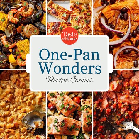 Easy Recipes - Recipes by Cooking Style | Taste of Home Sheet Pan Suppers Recipes, Farmhouse Thanksgiving, Taste Of Home Recipes, Sweet Pork, Sheet Pan Suppers, One Skillet Meals, Dinners To Make, Food Contest, Easy One Pot Meals