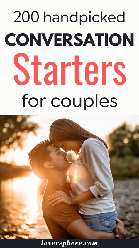 Conversation starters are topics you can discuss with your partner as a couple, with friends, or even with your family. If you’re looking for the best conversation starters for couples, check out these 100 best conversation starters for couples to reconnect. These conversation starters for married couples, and fun questions for couples will help you have engaging and interesting conversations with your spouse