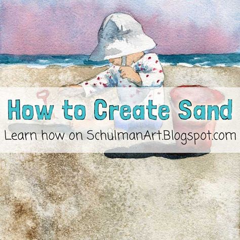 watercolor techniques | how to paint sand http://schulmanart.blogspot.com/2015/09/watercolor-wednesdays-how-to-paint-sand.html Flowers Paintings, Watercolor Landscapes, Art Tutorials Watercolor, Watercolor Tips, Watercolor Paintings For Beginners, Watercolor Lessons, Water Colours, Beach Watercolor, Watercolor Painting Techniques