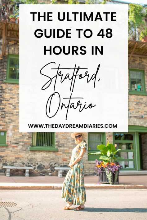 Stratford Festival, Stratford Ontario, Ontario Travel, Beer Hall, Boat Rental, Iconic Landmarks, Travel Itinerary, Glamping, Girls Trip