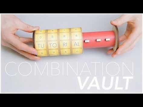 How to Make Combination Vault Using Cardboard and Trash - DIY Combination Lock - YouTube Escape Room Design, Escape Room Diy, Locker Box, Diy Lock, Breakout Boxes, Escape Room For Kids, Escape Room Puzzles, Spy Party, Diy Puzzles