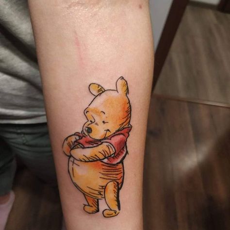 101 Amazing Winnie The Pooh Tattoo Designs You Need To See! - Outsons Winnie The Pooh Tattoo, Pooh Tattoo, Winnie The Pooh Tattoos, Tummy Tattoo, Bumble Bee Tattoo, H Tattoo, Tiny Wrist Tattoos, Dope Tattoos For Women, Tattoo Style Drawings