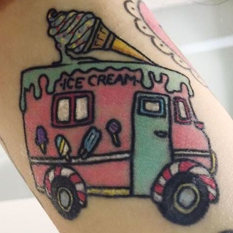 Truck Tattoo, Diy Tattoo Permanent, Best Tattoo Ever, Small Quote Tattoos, Small Tattoos With Meaning, Summer Tattoo, Kawaii Tattoo, Small Tattoos Simple, Disney Tattoo