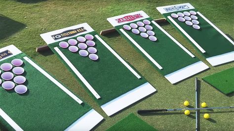 Diy Yard Games, Living Pool, Outside Games, Golf Party, Golf Set, Adult Party Games, Yard Games, Lawn Games, Backyard Games