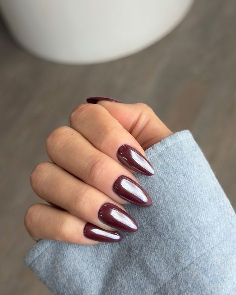 Cherry Red Chrome Falls must have set ❤️❤️❤️ Red Chrome Nails, Red Chrome, Fall Neutrals, Cherry Nails, Nail Sizes, Chrome Nails, Nails Nails, Cherry Red, Guinea Bissau