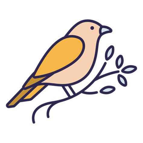 Cute Bird Drawing Easy, Canary Bird Drawing, Easy Drawings Birds, Cute Bird Drawing Simple, Bird Doodles Simple, Bird Simple Drawing, Small Bird Drawing, Canary Drawing, Birds Drawing Easy