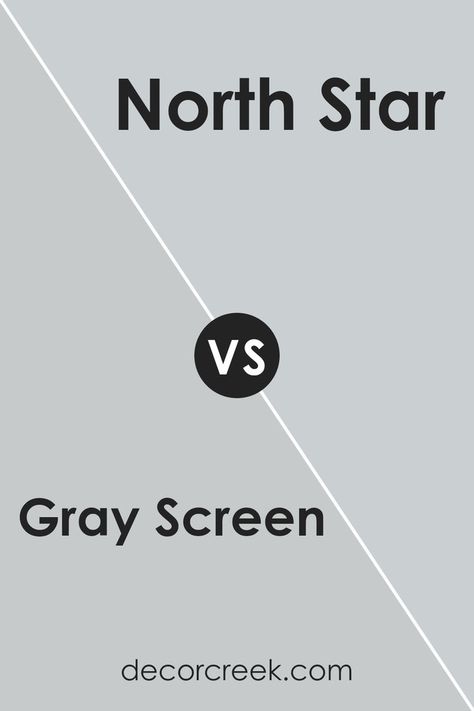 Gray Screen SW 7071 by Sherwin Williams vs North Star SW 6246 by Sherwin Williams Sw North Star, Sherwin Williams Gray Screen, Gray Screen, Sherwin Williams Gray, Peaceful Energy, Cool Undertones, Coordinating Colors, North Star, Sherwin Williams