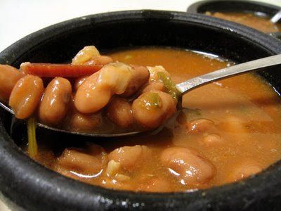 Feeding Frenzy...: Easy Charro Beans (crock pot) El Charro Beans, Mexican Charro Beans Recipe, Charro Beans, Mexican Food Dishes, Beans Beans, Bean Recipe, Salt Pork, Mexican Foods, Pinto Beans