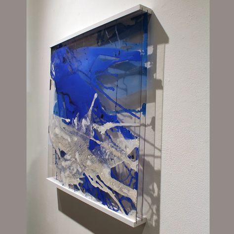 Plexiglas | Linda Celestian Painting On Plexiglass Artists, Acrylic Plastic Art, Acrylic Sheet Design Wall, Acrylic Sheet Art, Installation Art Ideas, Perspex Art, Plexiglass Art, Plexiglass Frames, 3d Metal Wall Art