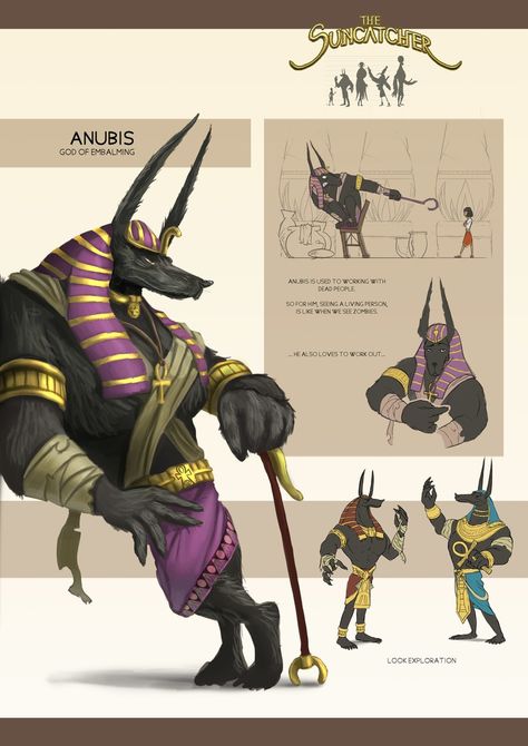 Anubis Character Design, Victorian Christmas Cards, Egyptian Anubis, World Mythology, Gods Of Egypt, Monster Legends, Ancient Egypt Art, Werewolf Art, Egypt Art