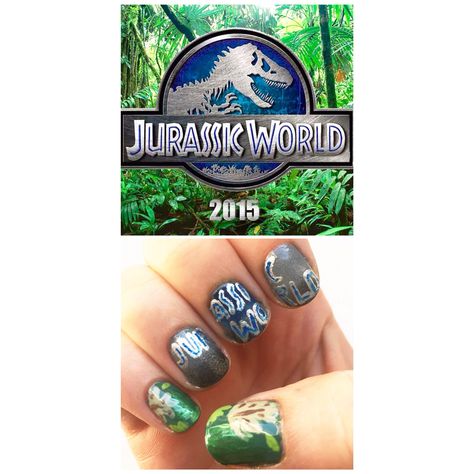 Jurassic World nails Jurassic World Nails, World Nails, Dinosaur Wedding, Dream Nails, Jurassic World, Class Ring, Nails, Saying Goodbye, Pins