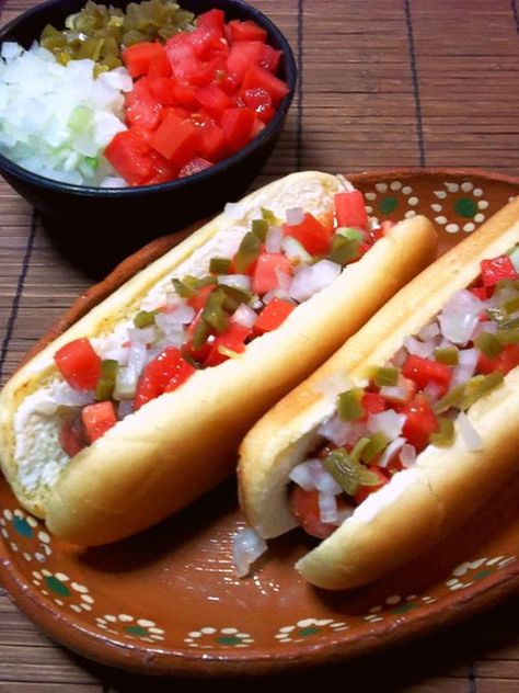 Mexican Style Hot Dogs, Mexican Hot Dogs Corn Tortillas, Mexican Street Hot Dogs, Mexican Hot Dogs, Venezuelan Hot Dogs, Colombian Hot Dog, Wrapped Hot Dogs, Canned Jalapenos, Hot Sandwich Recipes