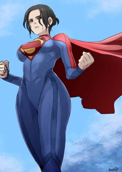 British Character Design, Viltrumite Oc Male, Female Superman, Supergirl Dc Comics, Cortana Halo, Dc Comics Women, Tomboy Art, Dc Comics Girls, Supergirl Dc