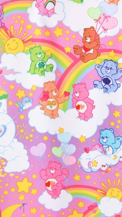 Care Bear Pictures, Care Bear Background, Care Bears Background, Care Bears Painting, Care Bears Art, Care Bears Aesthetic, Care Bears Wallpaper, Care Bear Shirt, Care Bears Shirt