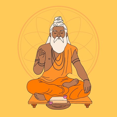 Hand drawn guru purnima illustration | Free Vector #Freepik #freevector #hand drawn Valmiki Jayanti, Diy Crafts Slime, King Painting, Business Portrait Photography, Basket Drawing, Hacker Wallpaper, Guru Purnima, Indian Art Gallery, Photos Of Lord Shiva