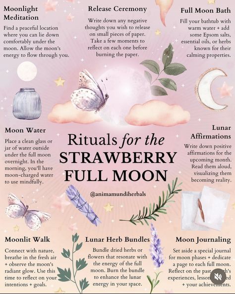 Book Of Shadows Pdf, Full Moon Energy, Full Moon In Sagittarius, Moon In Sagittarius, Gemini Sun, Strawberry Moon, Moon Energy, Heart Opening, Witch Herbs