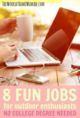 8 Fun Jobs for Outdoor Enthusiasts - No College Degree Needed! | The Work at Home Woman Fun Jobs, Outdoor Jobs, Unique Jobs, Types Of Education, Education Degree, Jobs For Women, Nature Photographer, Side Jobs, Education College