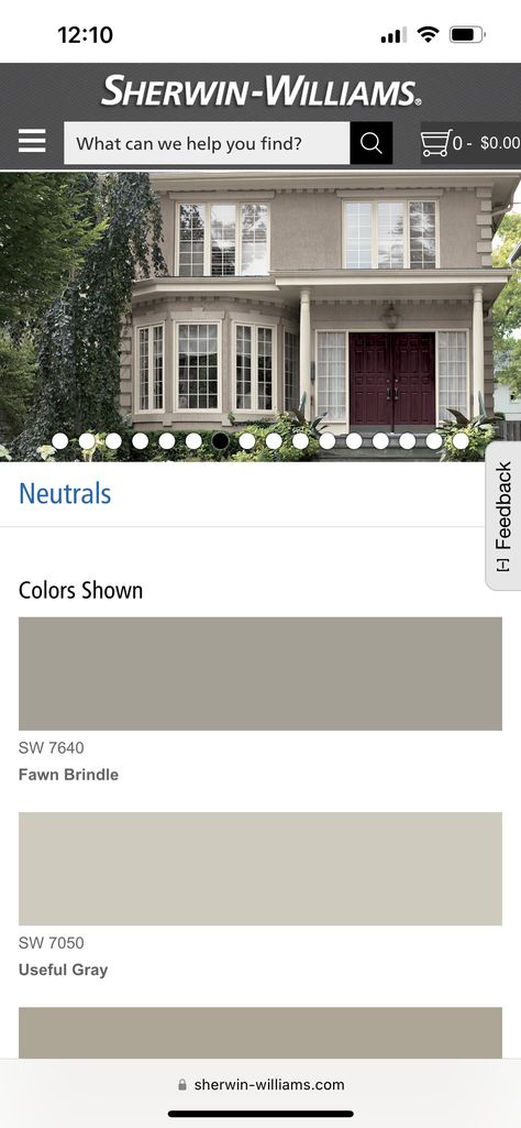 Fawn Brindle Exterior, Sherwin Williams Fawn Brindle, Fawn Brindle, House Paint Exterior, Sherwin Williams, Exterior Paint, House Painting, Neutral Colors, Color Show