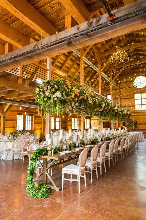 Fall Ceremony Flowers, Flower Installation Wedding, Ceremony Space Decor, Wedding Arch Greenery, Hanging Flowers Wedding, Top Table Flowers, Head Table Wedding Decorations, Reception Head Table, Wedding Columns