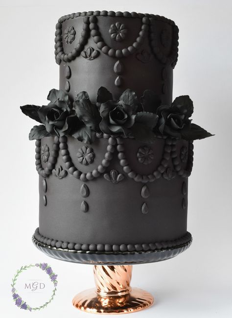 Goth Bakery, Gothic Birthday Party, Goth Cake, Gothic Cakes, Gothic Birthday Cakes, Goth Cakes, Gothic Wedding Cake, Wednesday Birthday, Victorian Cakes