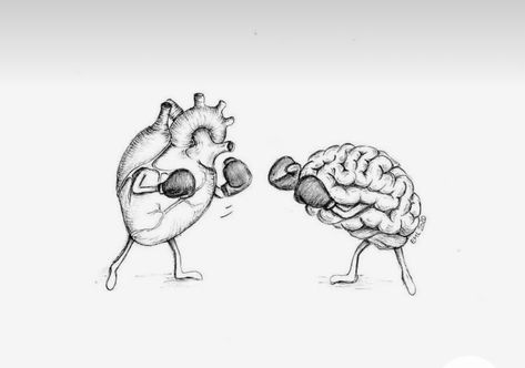 Brain Art Drawing, Brain Tattoo, Heart And Brain, Brain Art, Meaningful Drawings, Minimalist Tattoos, Small Tattoos For Guys, Heart Drawing, Tattoo Art Drawings