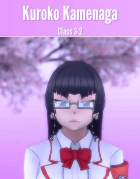 Yandere Simulator Kuroko Kamenaga, Yandere Simulator Student Council, Mai Waifu, Yandere Simulator Characters, Student Info, Student Room, Sims Games, Student Council, Yandere Simulator