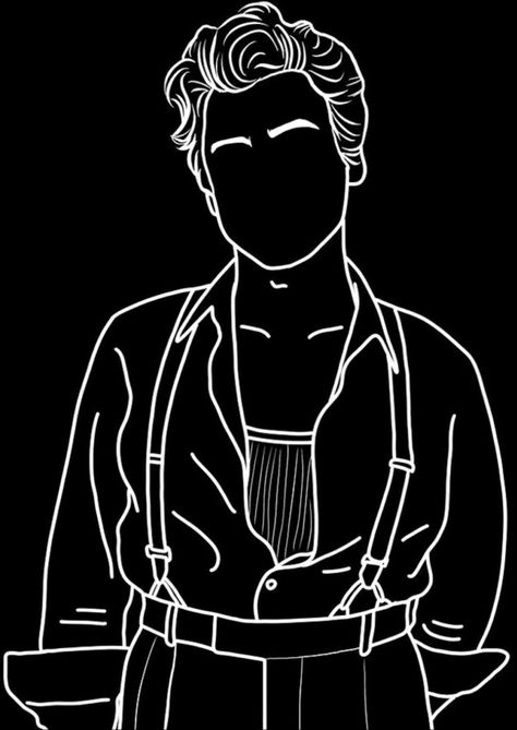 Harry Styles Lineart, Harry Styles Silhouette, Harry Styles Outline, Harry Styles Svg, Harry Styles Black And White, Harry Styles Dibujo, One Direction Art, Harry Styles Drawing, Harry Styles Songs