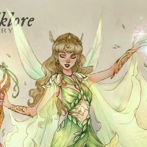 Fairy Green Dress, Green Fairy Dress, Folklore Fairy, Folklore Outfit, Alef Vernon, Folklore Dress, Green Characters, Fairy Outfit, Preformance Outfits