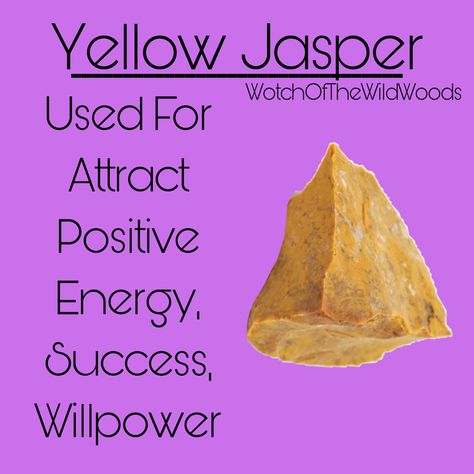 WitchOdTheWildWoods Yellow Jasper Crystal Meaning, Pagan Spirituality, Minerals Crystals Rocks, Crystal Magic, Season Of The Witch, Minerals And Gemstones, Rocks And Gems, Minerals Crystals, Crystals Minerals