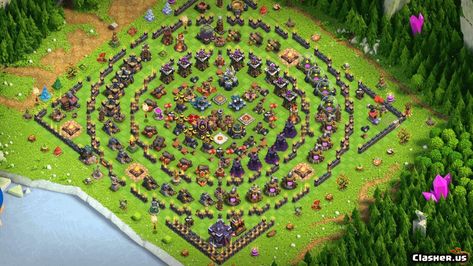 [Town Hall 15] TH15 War/Trophy base #E9B048AF [With Link] [1-2023] - Progress Base - Clash of Clans | Clasher.us Coc Th9 Base Layout, Clash Of Clans Base Town Hall 5, Th10 Base Layout, Clash Of Clans Layout, Coc Clan, Town Hall 4, Funny Bases, Trophy Base, Anime Character Names