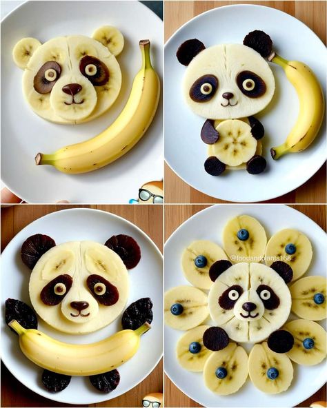 Character Shapes, Banana Peels, Animal Fruit, Kids Breakfast, Fruit Plates, Decorações Com Comidas, Food Art For Kids, Creative Snacks, Childrens Meals