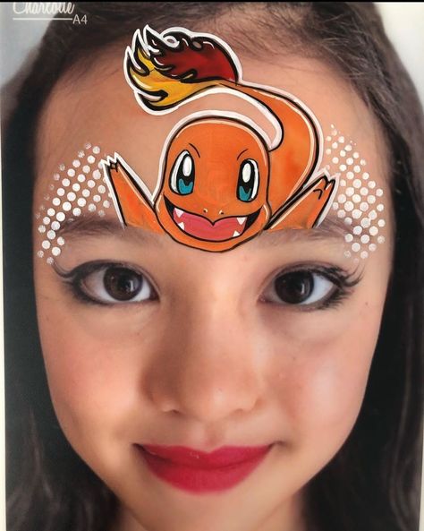 Pokemon Facepaint, Easy Face Painting Designs, Pokemon Faces, Face Painting For Boys, Classroom Halloween Party, Diy Valentine's Day Decorations, Face Painting Easy, Pokemon Birthday, Boy Face