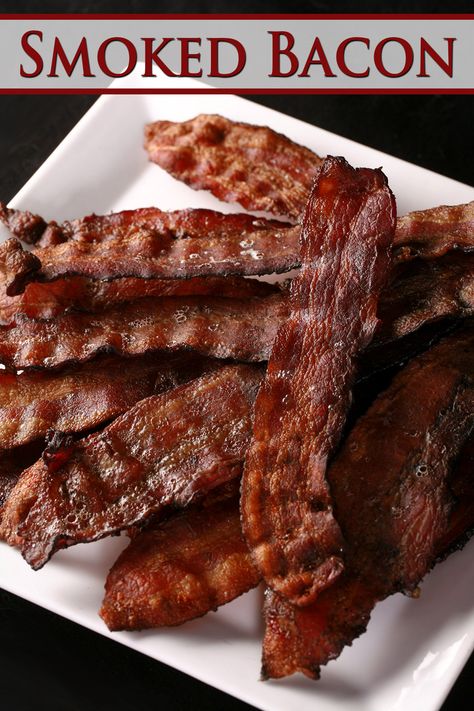 Bacon In Smoker, Bacon On The Smoker, Bacon On Smoker, Smoker Bacon, Pitboss Recipes, Traeger Bacon, Smoked Bacon Recipes, Entree Ideas, Traeger Cooking