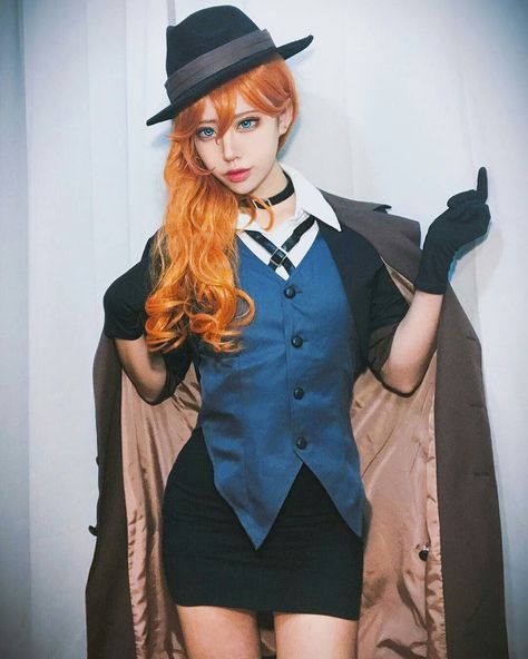 Cosplay Nakahara Chuuya Bsd Cosplayers, Chuuya Nakahara Cosplay, Fem Chuuya, Female Cosplay Ideas, Chuuya Cosplay, Cosplay Makeup Tutorial, Joker Comic, Touken Ranbu Characters, Cosplay Boy