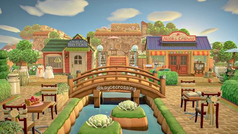 Plaza Design, Acnh Cottagecore, Shopping District, Animal Crossing 3ds, Forest Core, Animal Crossing Guide, Animal Crossing Qr Codes Clothes, Animal Crossing Wild World, Island Theme