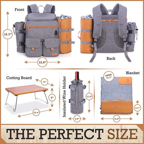 Romali’s Family Picnic Backpack for 4 Giveaway ~ https://steamykitchen.com Large Picnic Blanket, Blanket Holder, Warm Wine, Waterproof Picnic Blanket, Picnic Backpack, Waterproof Blanket, Picnic Accessories, Picnic Cooler, Package Ideas