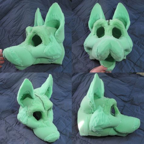 Fursuit Head Base Tutorial, Fursuit Foam Base, Fursuit Head Tutorial, Fursuit Head Base, Fursuit Making, Fursuit Tutorial, Head Base, Fursuit Ideas, Fur Suits