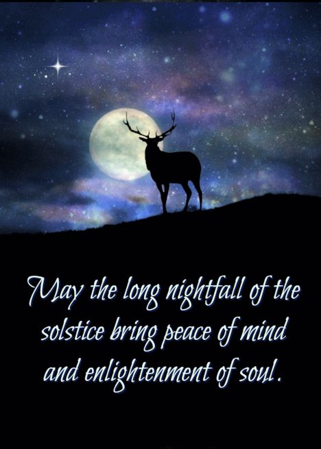 Winter Solstice Elk and Moon, Yule, Long Night of the Solstice Wildlif card Winter Solstice Quotes, Solstice Quotes, Solstice Blessings, Summer And Winter Solstice, Pagan Inspiration, Winter Solstice Traditions, Yule Traditions, Yule Celebration, Pagan Yule