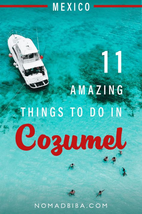 11 Amazing Things to Do in Cozumel, Mexico · Nomadbiba Cozumel Mexico Cruise, Mexico Trips, Things To Do In Cozumel, Cozumel Excursions, Cozumel Island, Central America Destinations, Mexico Itinerary, Mexico Cruise, Mexico Travel Guides