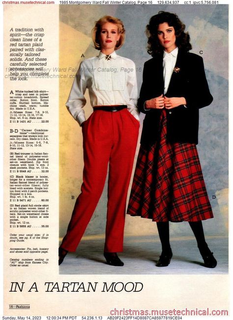 1985 Montgomery Ward Fall Winter Catalog, Page 16 - Catalogs & Wishbooks 80s Winter Outfits, 80s Winter Fashion, 80s Fashion Grunge, 1980s Outfits, 80s Inspired Outfits, 1980s Fashion Women, 1980s Fashion Trends, 1980 Fashion, 1900s Fashion